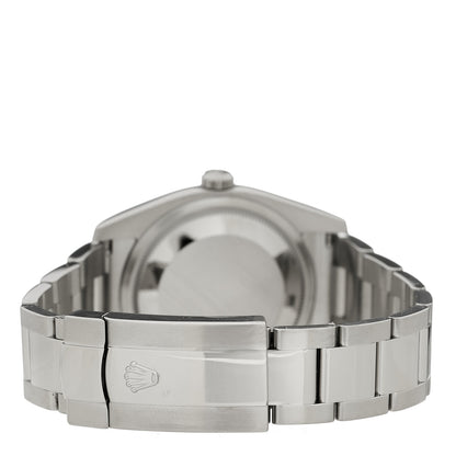 Rolex Stainless Steel 18K White Gold 36mm Oyster Perpetual Datejust Watch Black 116234 3 of 5