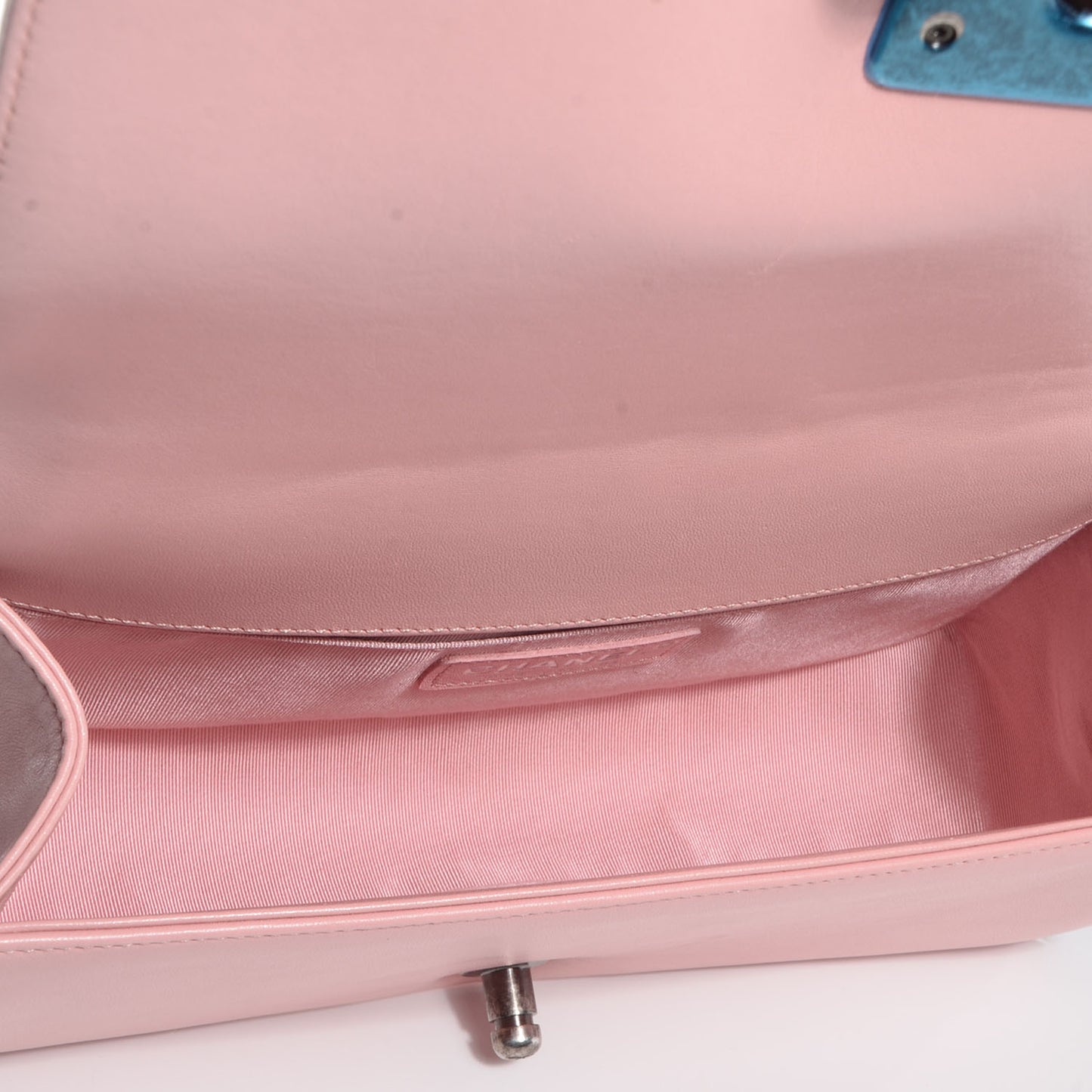 Lambskin Quilted Medium Boy Flap Light Pink