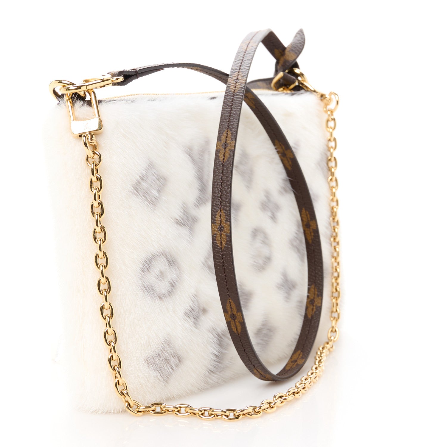Louis Vuitton Monogram Mink Neo Pochette Milla Vision White