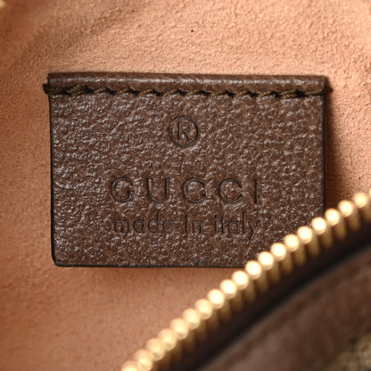 Gucci GG Supreme Monogram Web Ophidia Barrel Coin Purse Beige New Acero 6 of 8