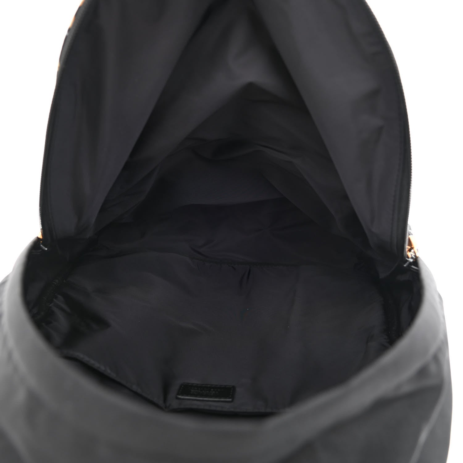 Versace Nylon Barocco Signature Print Backpack Black 5 of 10