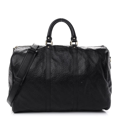 Gucci Guccissima Medium Carry On Duffle Black 1 of 9
