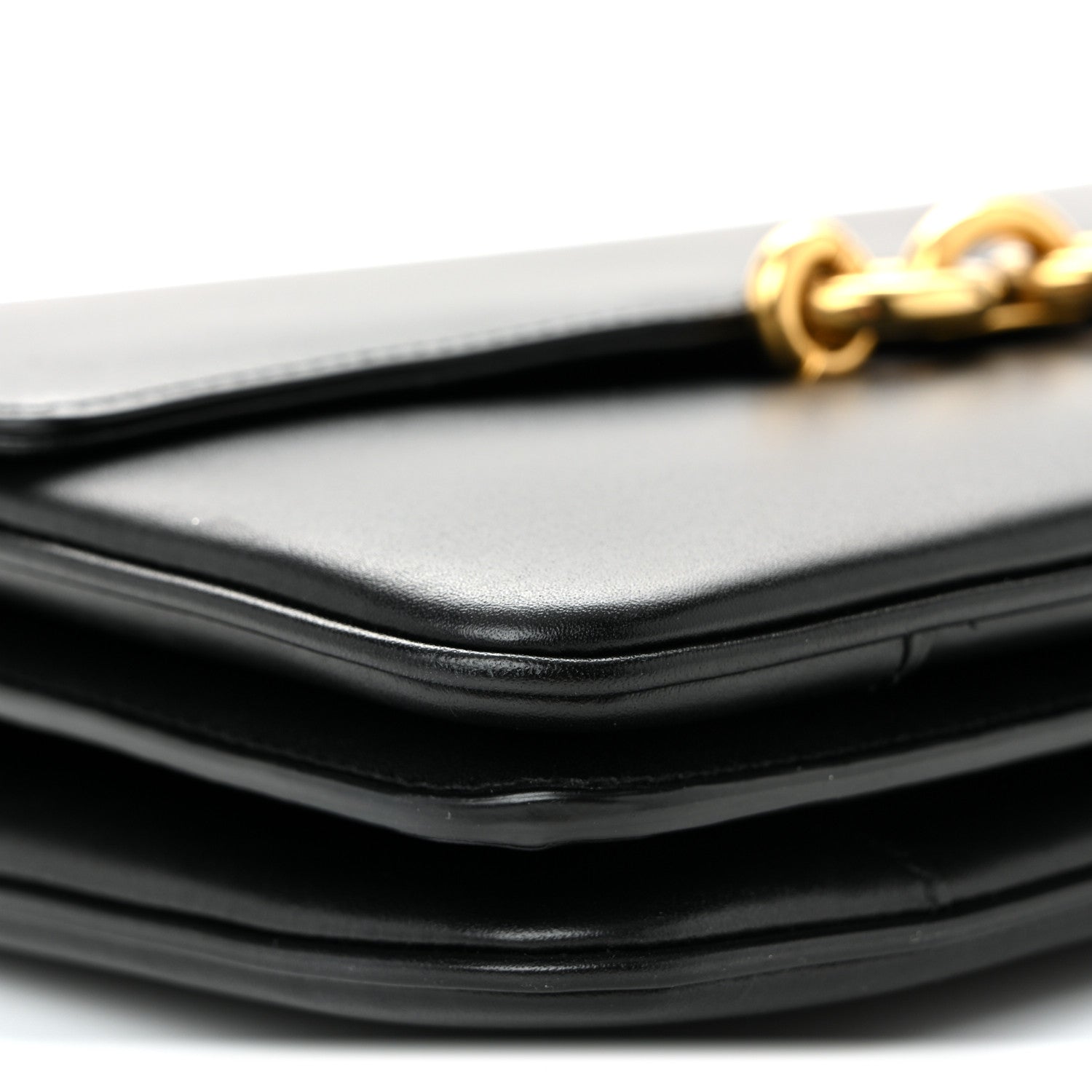 Saint Laurent Smooth Calfskin Le Maillon Satchel Black 8 of 9