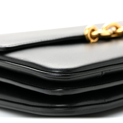 Saint Laurent Smooth Calfskin Le Maillon Satchel Black 8 of 9