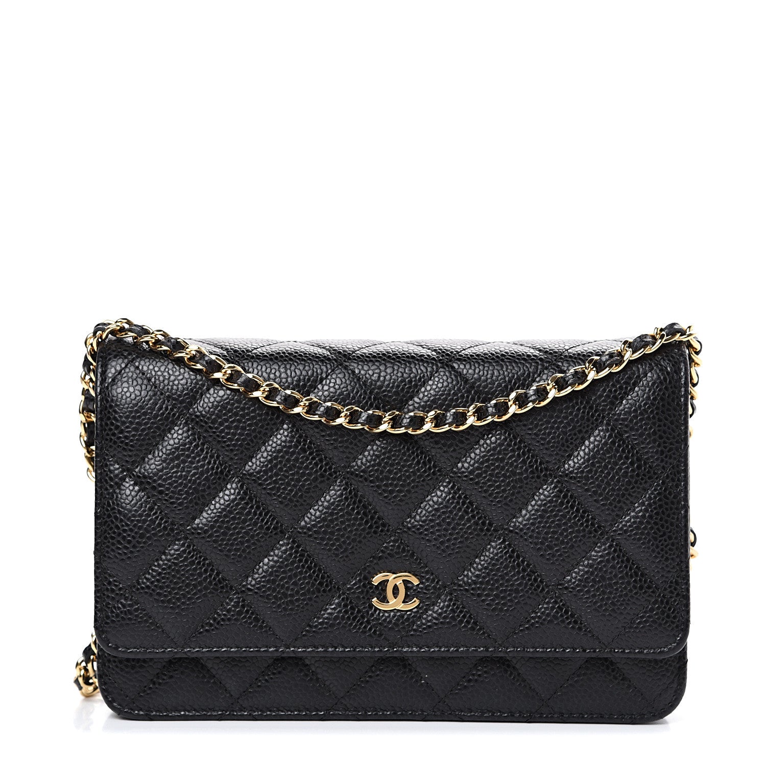 Chanel Caviar Quilted Wallet On Chain WOC Black 1 of 11