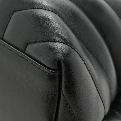 Saint Laurent Calfskin Y Quilted Monogram Medium Loulou Chain Satchel Black 13 of 16