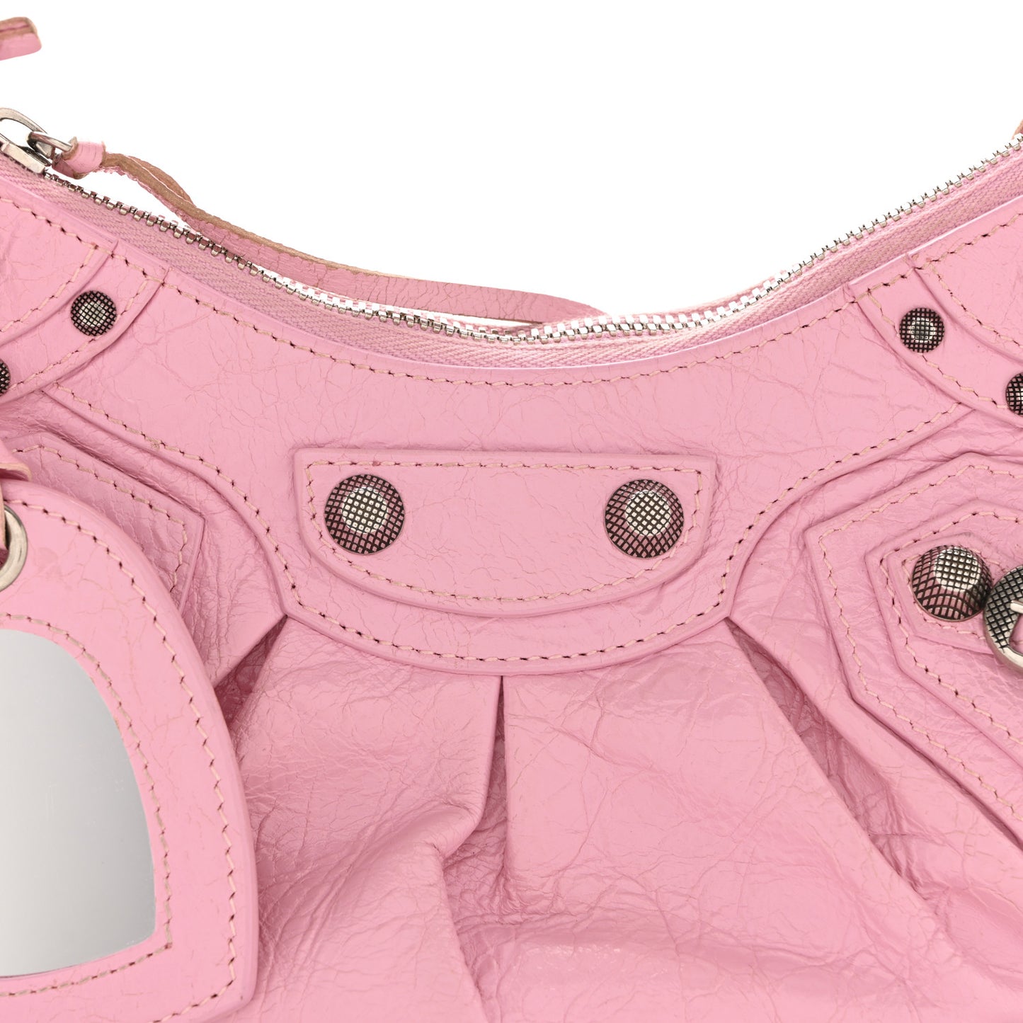 Agneau Arena Le Cagole Shoulder Bag XS Candy Pink
