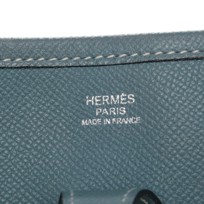 Hermes Epsom Evelyne II PM Blue Jean 6 of 10