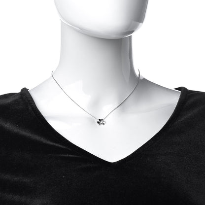 Van Cleef & Arpels 18K White Gold Diamond Mini Frivole Pendant Necklace 2 of 8