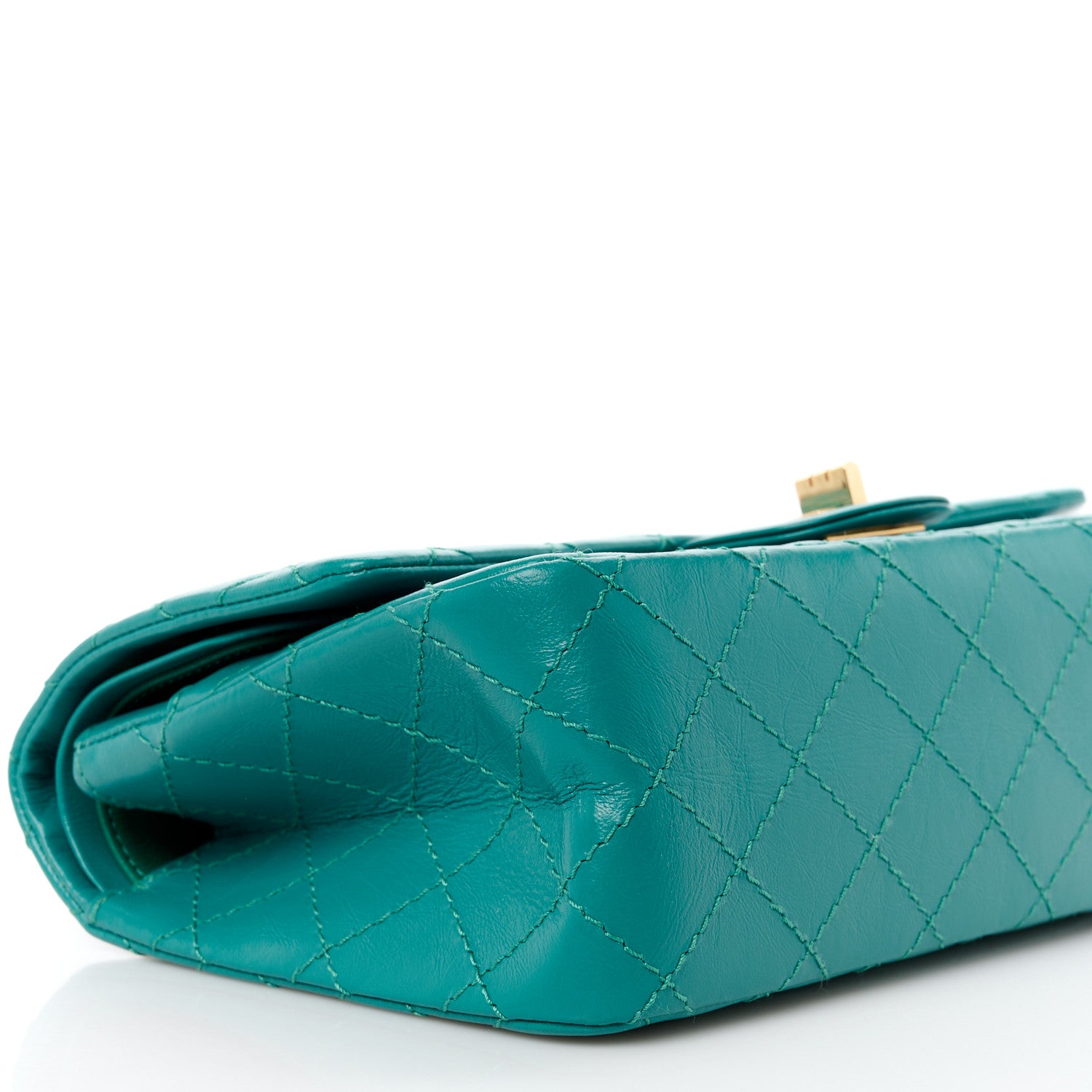 Chanel Aged Calfskin Quilted 2.55 Reissue 225 Flap Green 10 of 12