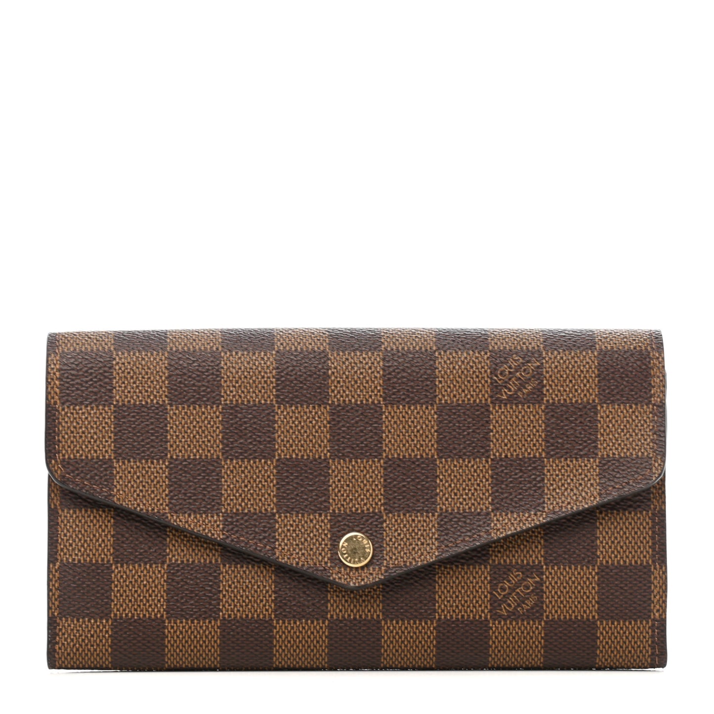 Damier Ebene Sarah Wallet NM Rose Ballerine