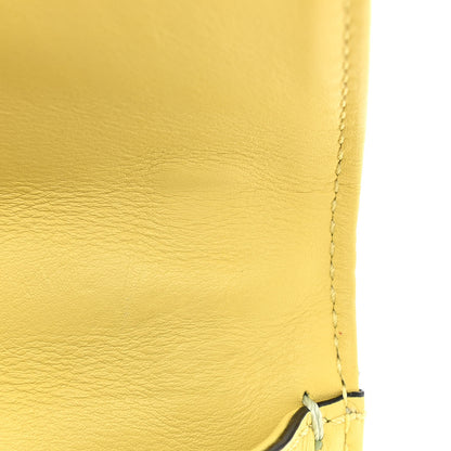 Valentino Garavani Vitello Watercolor Medium Glam Lock Rockstud Flap Rose Green Yellow Sky 10 of 11