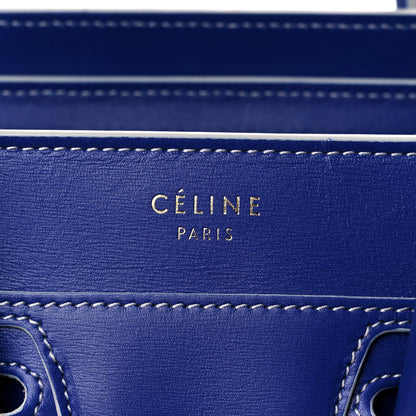 Celine Satin Calfskin Nano Debossed Luggage Inky Blue 11 of 11