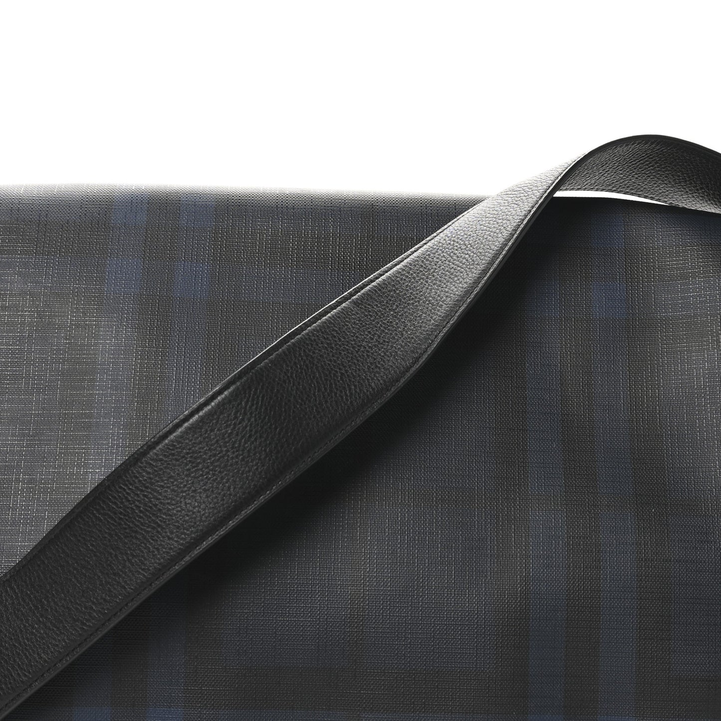London Check Large Burleigh Messenger Blue Black