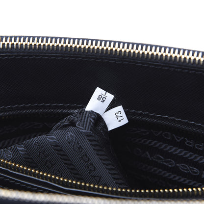 Prada Saffiano Medium Galleria Double Zip Tote Black 5 of 10