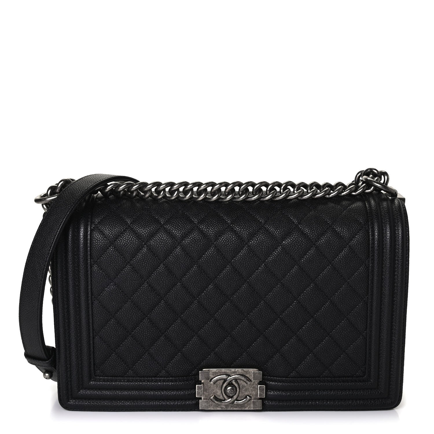 Chanel Caviar Quilted New Medium Boy Flap Black 1 of 5