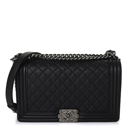 Chanel Caviar Quilted New Medium Boy Flap Black 1 of 5