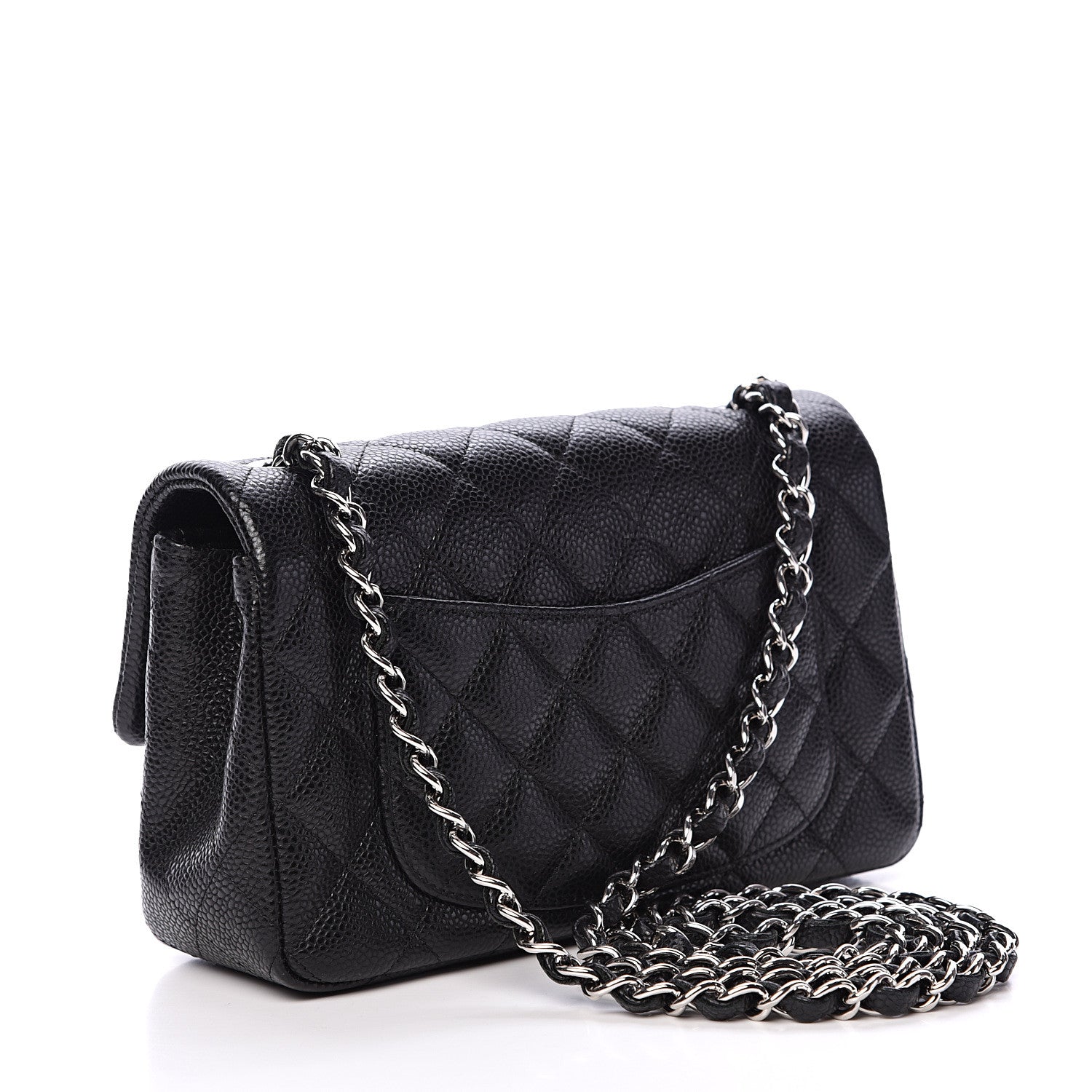 Chanel Caviar Quilted Mini Rectangular Flap Black 2 of 10