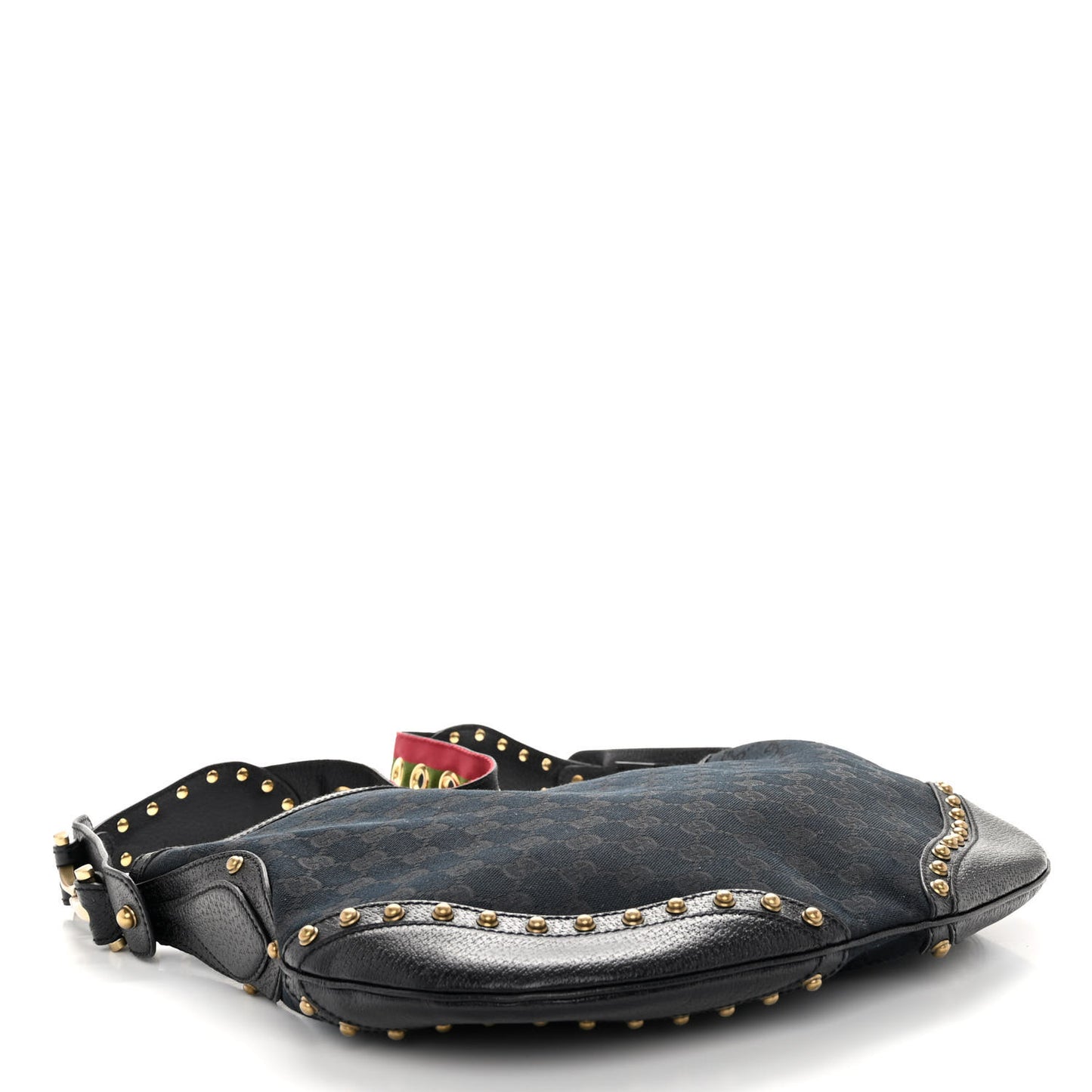 Monogram Pelham Studded Shoulder Bag Black