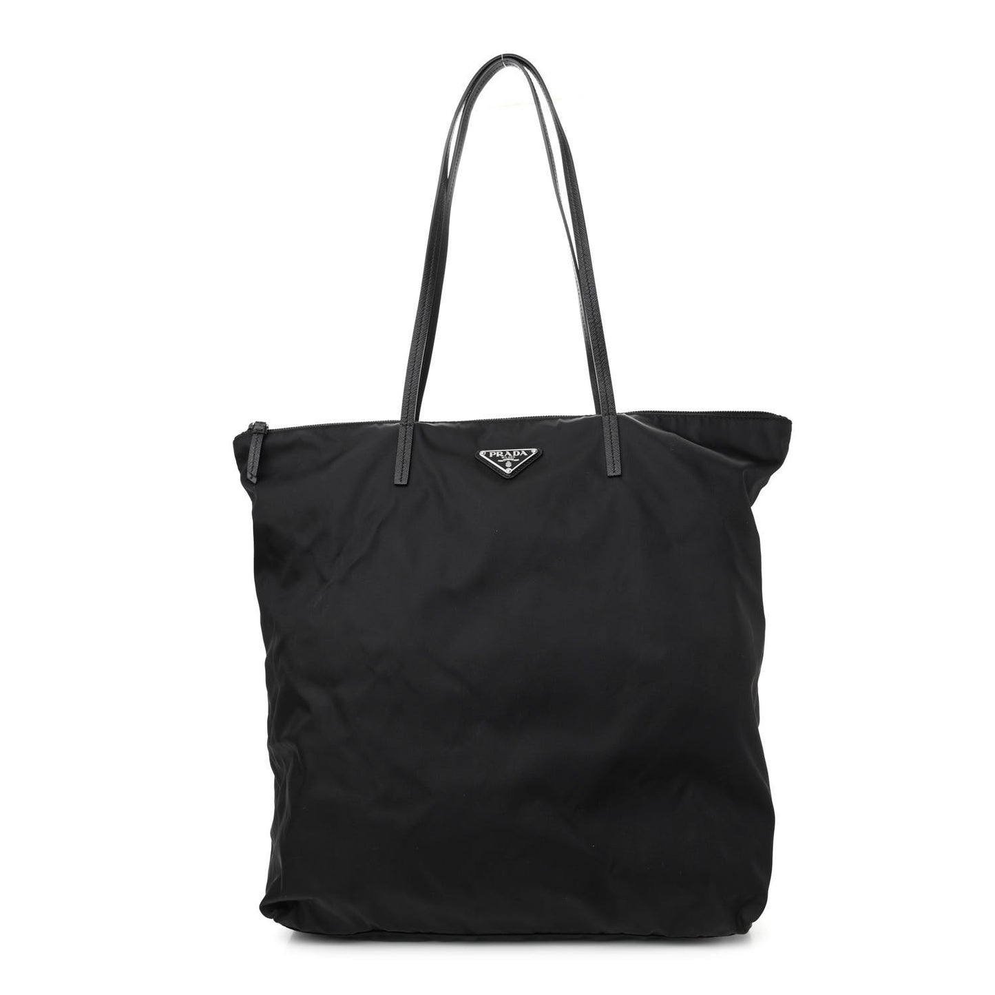 Tessuto Nylon Twin Shopper Tote Set of 2 Black Giallo