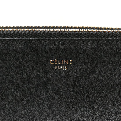 Celine Lambskin Large Trio Crossbody Bag Black 7 of 9