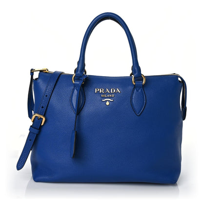 Prada Vitello Phenix Tote Royal 1 of 9