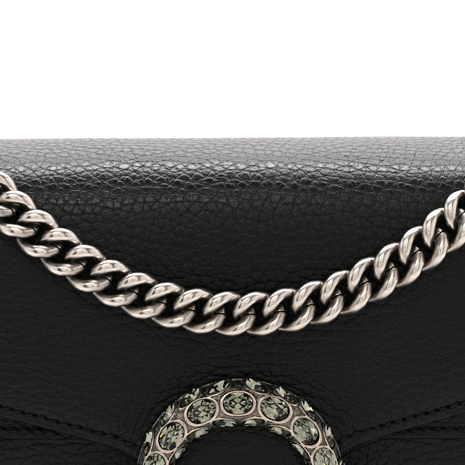 Gucci Pebbled Calfskin Small Dionysus Shoulder Bag Black 8 of 11