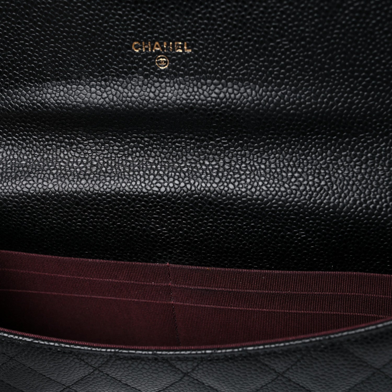 Chanel Caviar Quilted Travel Wallet Black 9 of 16