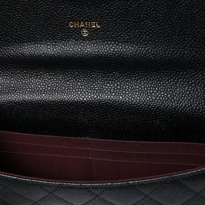 Chanel Caviar Quilted Travel Wallet Black 9 of 16
