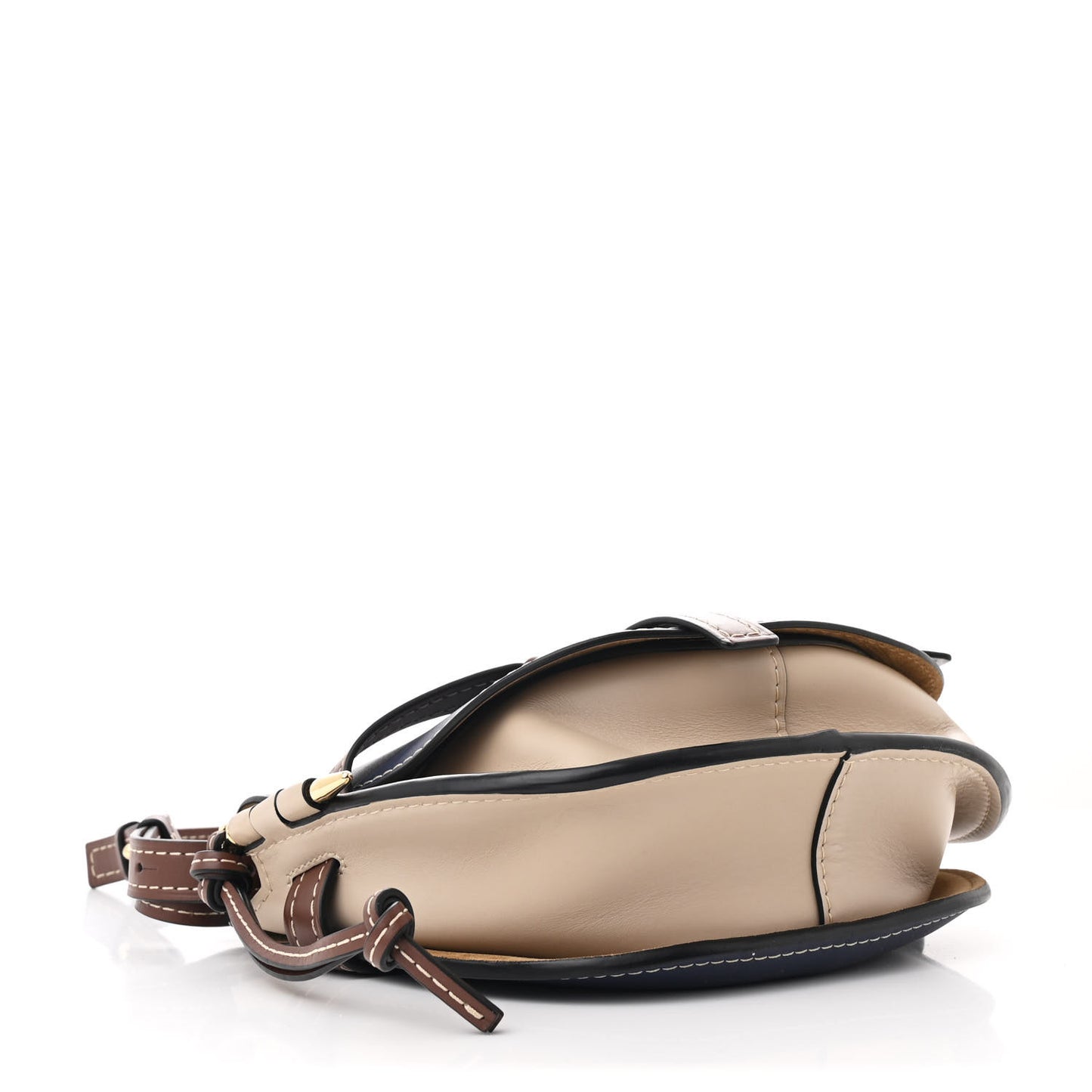 Calfskin Small Gate Crossbody Bag Blue