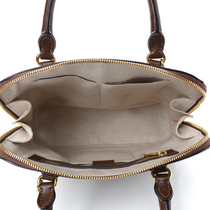 Gucci GG Supreme Monogram Horsebit 1955 Top Handle Bag Beige Brown Sugar 5 of 14