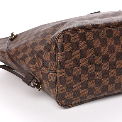 Louis Vuitton Damier Ebene Neo Neverfull MM Rose Ballerine 9 of 11