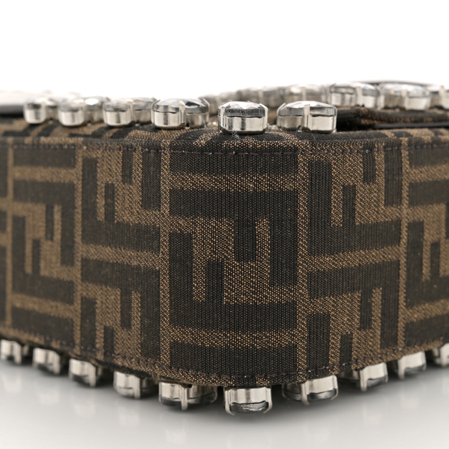 Fabric Jacquard FF 1974 Crystal Embellished Baguette Tobacco Moro Multicolor