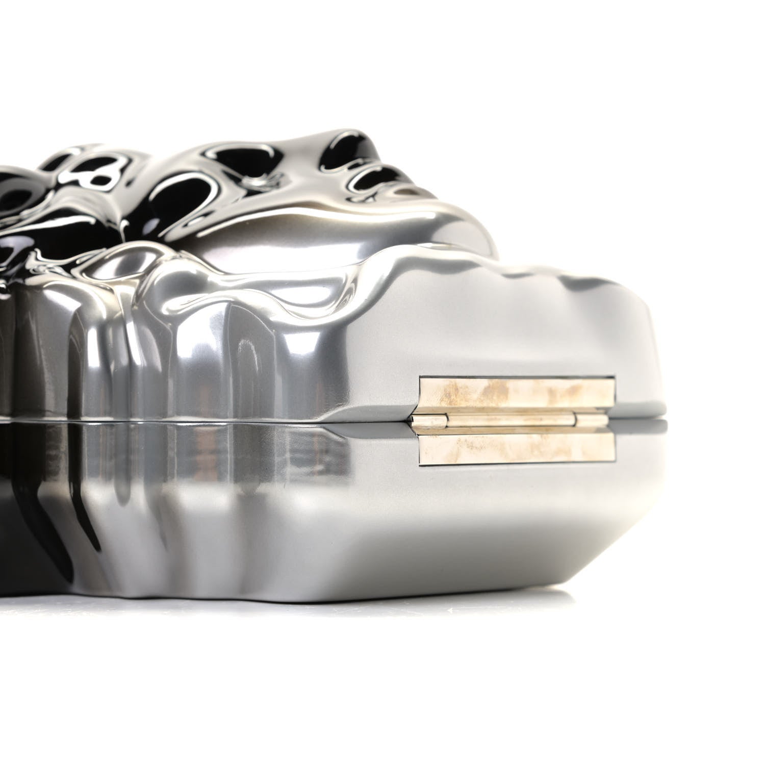 Versace Medusa Head Chain Clutch Black Silver 7 of 9