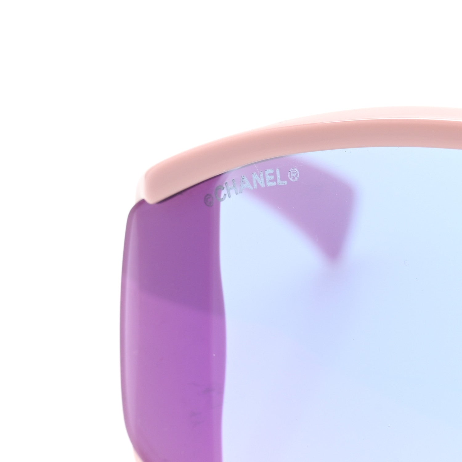 Chanel Acetate Mirror Shield Sunglasses 71475 Pink 7 of 7