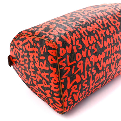 Louis Vuitton Monogram Graffiti Speedy 30 Orange 10 of 11