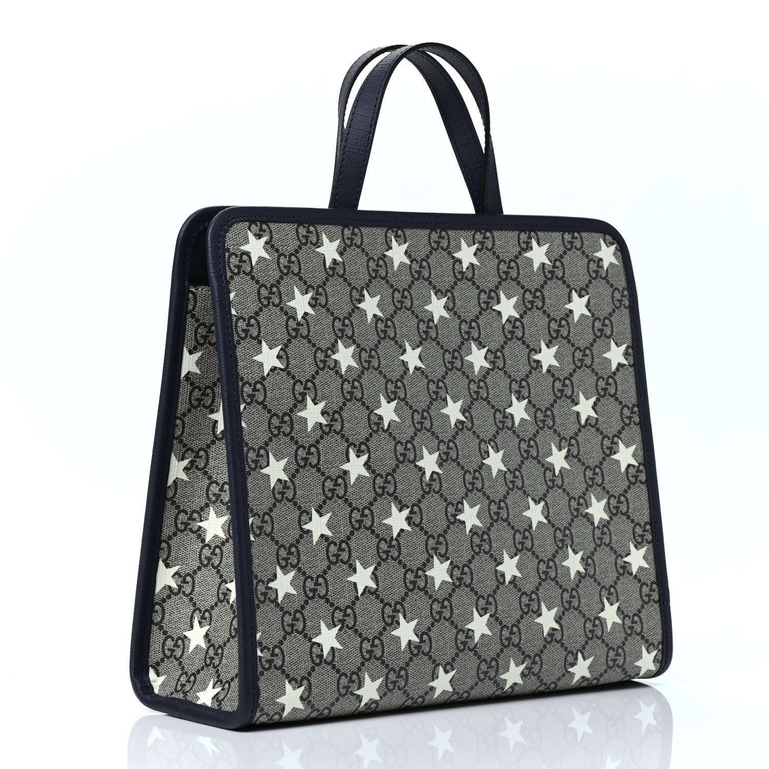 Gucci GG Supreme Monogram Stars Childrens Tote Beige Ebony Yellow Royal 2 of 4