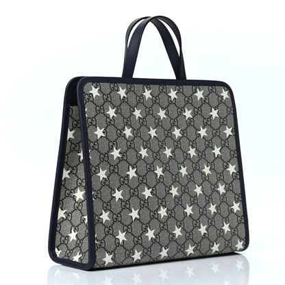Gucci GG Supreme Monogram Stars Childrens Tote Beige Ebony Yellow Royal 2 of 4