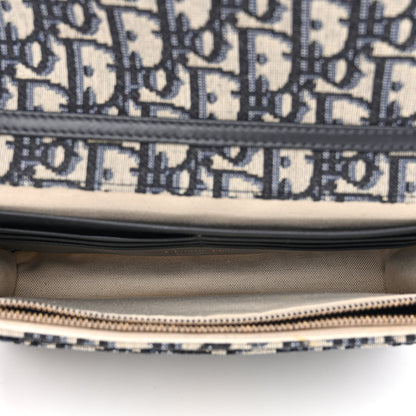 Christian Dior Oblique Saddle Chain Pouch Blue 5 of 12