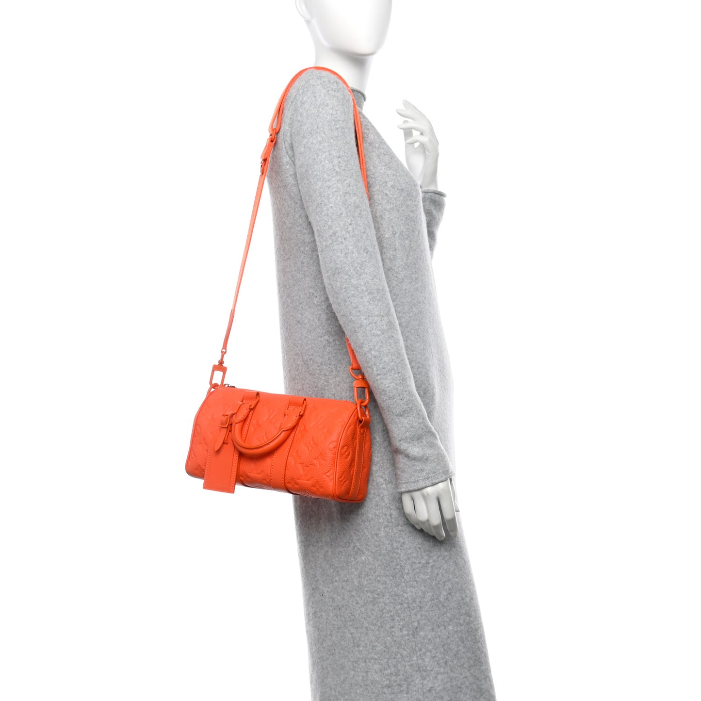 Monogram Taurillon Keepall Bandouliere 25 Orange