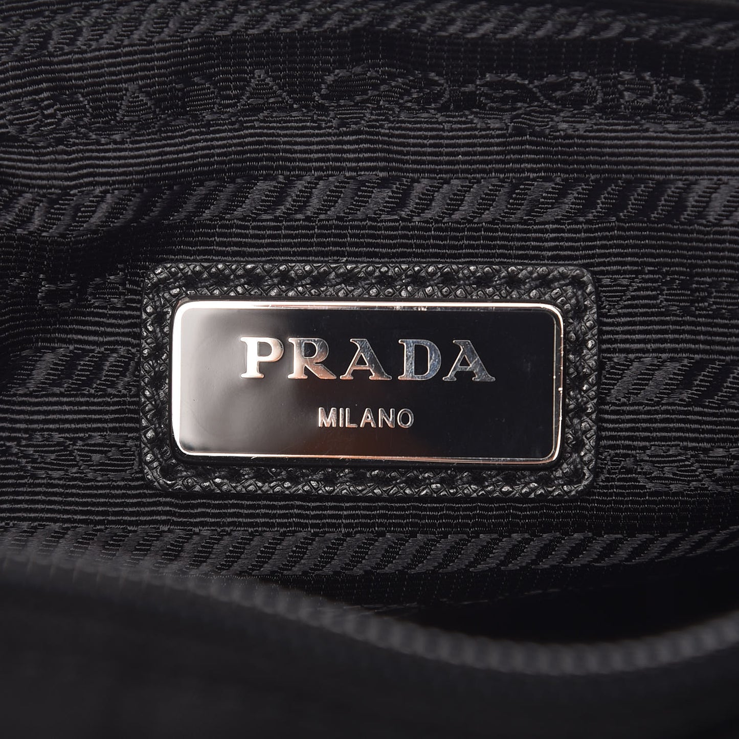 Tessuto Nylon Saffiano Belt Bag Black