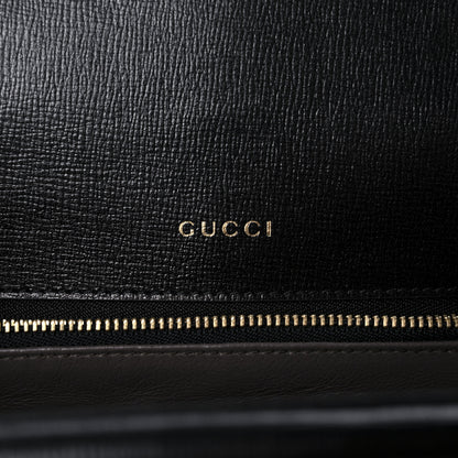 Gucci Azalea Calfskin Small Sylvie 1969 Flap Messenger Bag Black 5 of 10