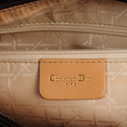 Christian Dior Nylon Cannage Medium Lady Dior Marron Fonce 8 of 9