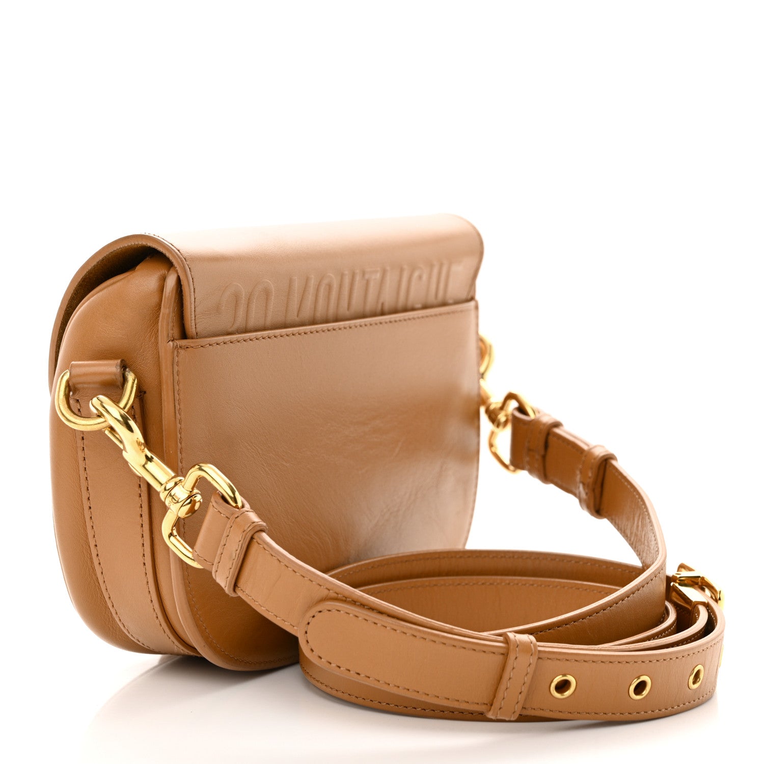 Christian Dior Box Calfskin Small Bobby Flap Camel 3 of 12