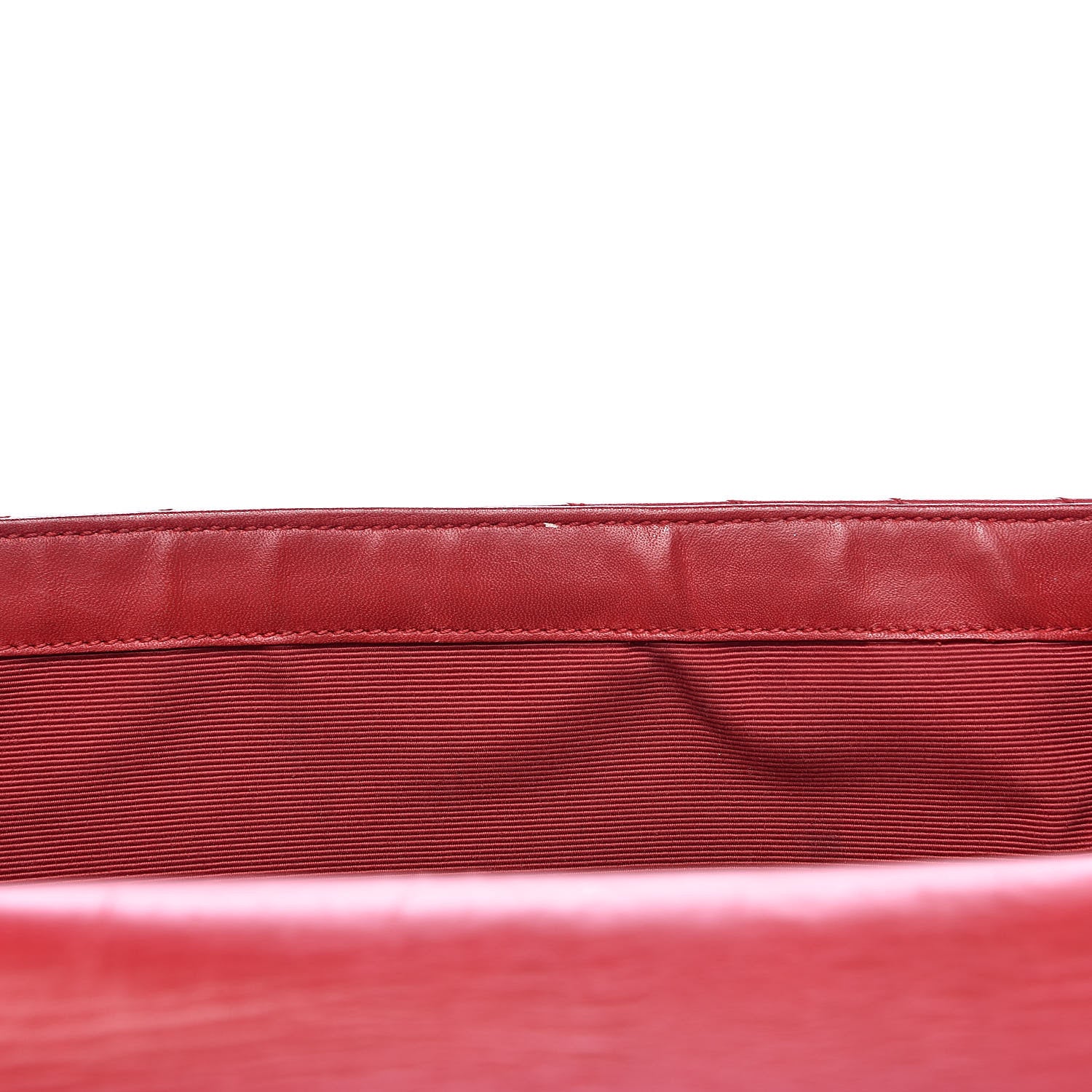 Saint Laurent Lambskin Matelasse Chevron Large Monogram Satchel Red 20 of 20