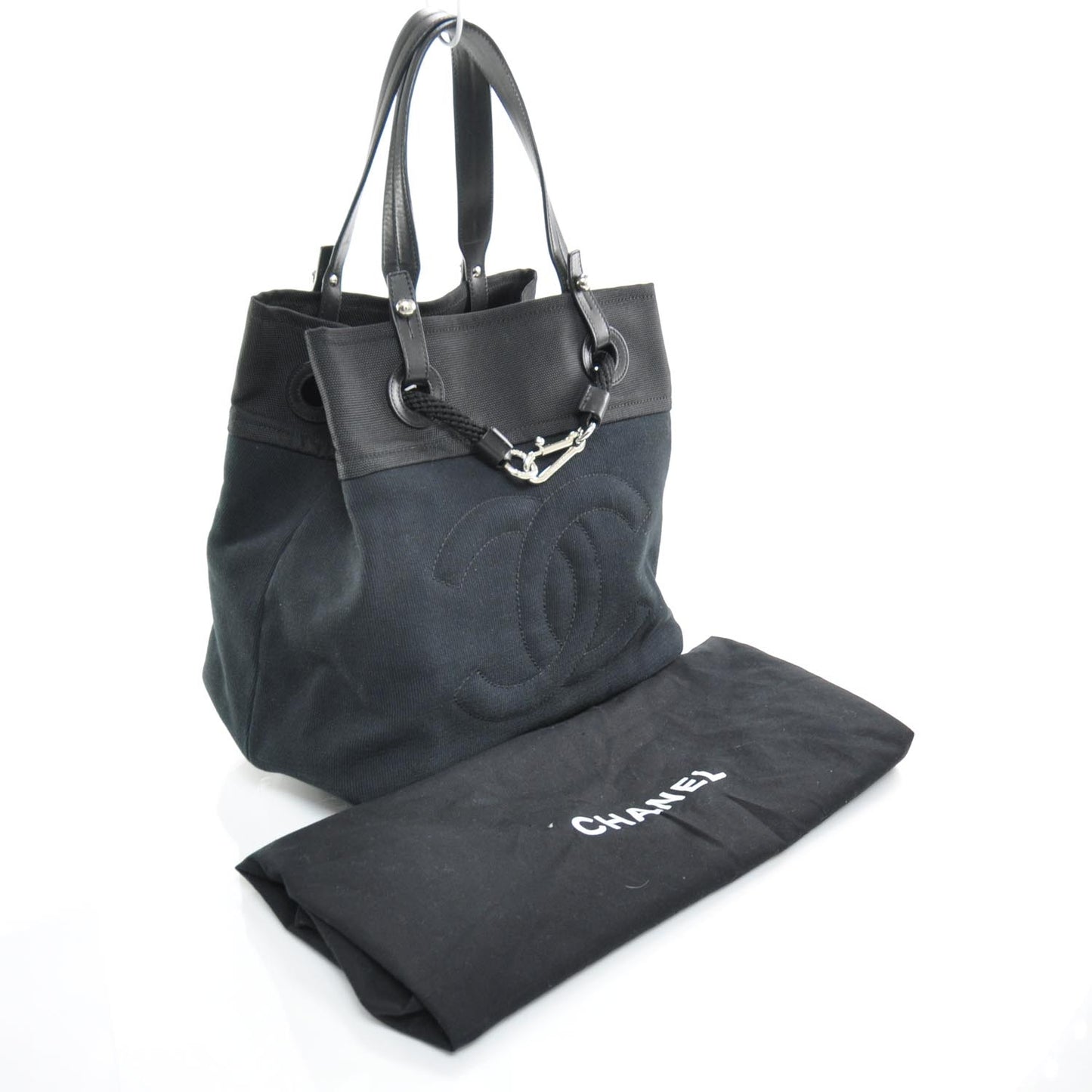 Canvas Drawstring CC Hobo Black