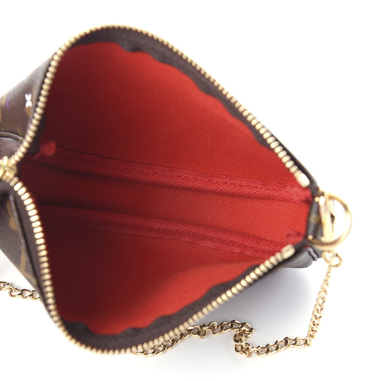Monogram 2020 Christmas Animation Bumper Cars Mini Pochette Accessories Coquelicot