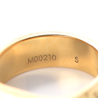 Louis Vuitton Brass Monogram Engraved Nanogram Ring S Gold 6 of 6