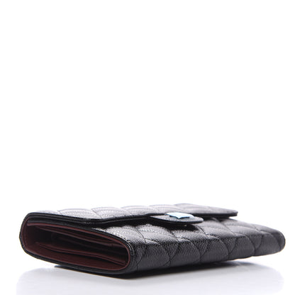 Chanel Caviar Quilted Large Flap Wallet Black 4 of 8