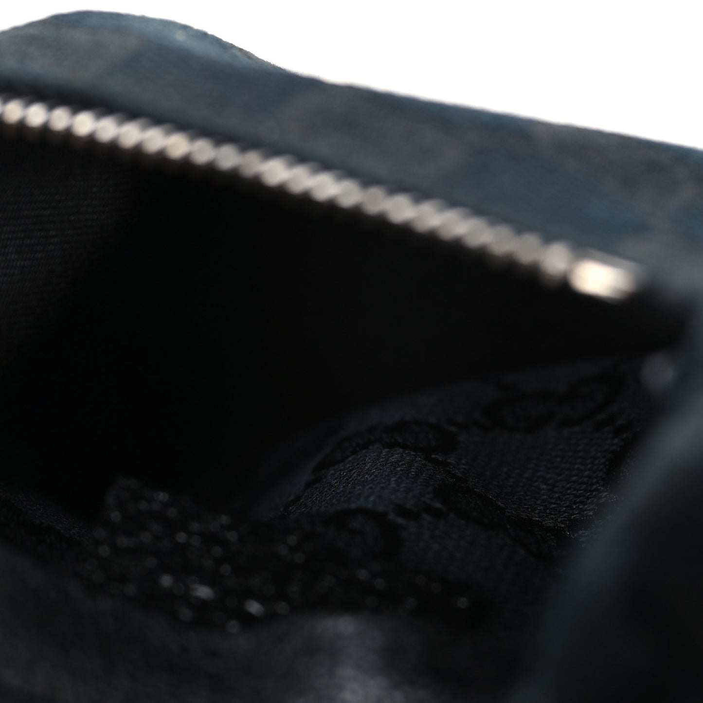 GG Monogram Double Pocket Belt Bag Black